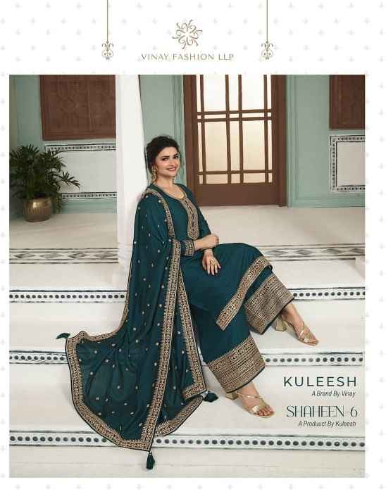 Vinay Fashion Kuleesh Shaheen Vol 6 Georgette Dress Material 6 pcs Catalogue