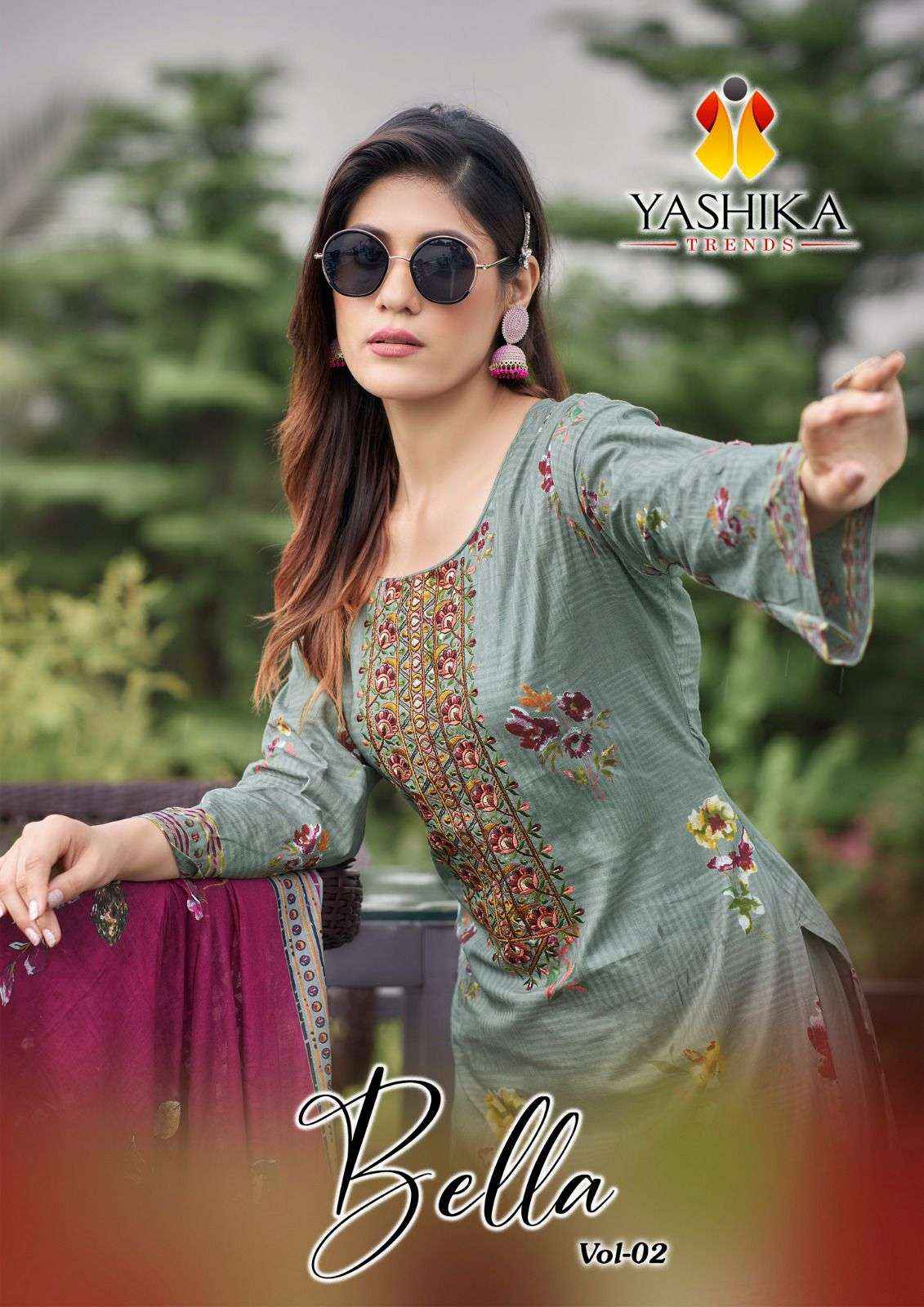 Yashika Trends Bella Vol 2 Cotton Dress Material 8 pcs Catalogu