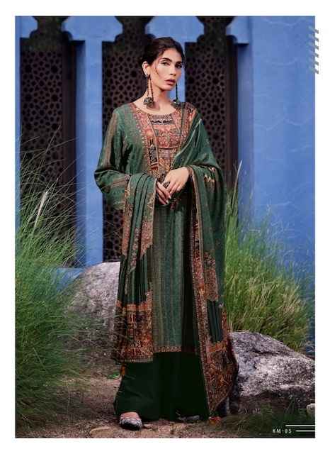 Zara Killim Satin Dress Material 6 pcs Catalogue