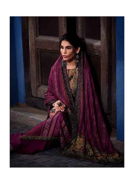 Zara Killim Satin Dress Material 6 pcs Catalogue
