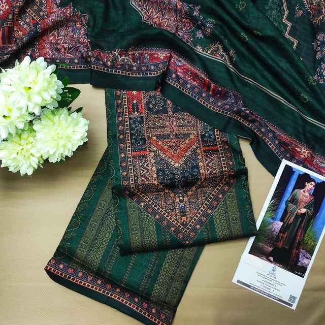 Zara Killim Satin Dress Material 6 pcs Catalogue