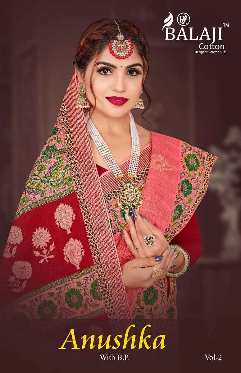Balaji Anushka Vol 2 Cotton Saree 12 pcs Catalogue