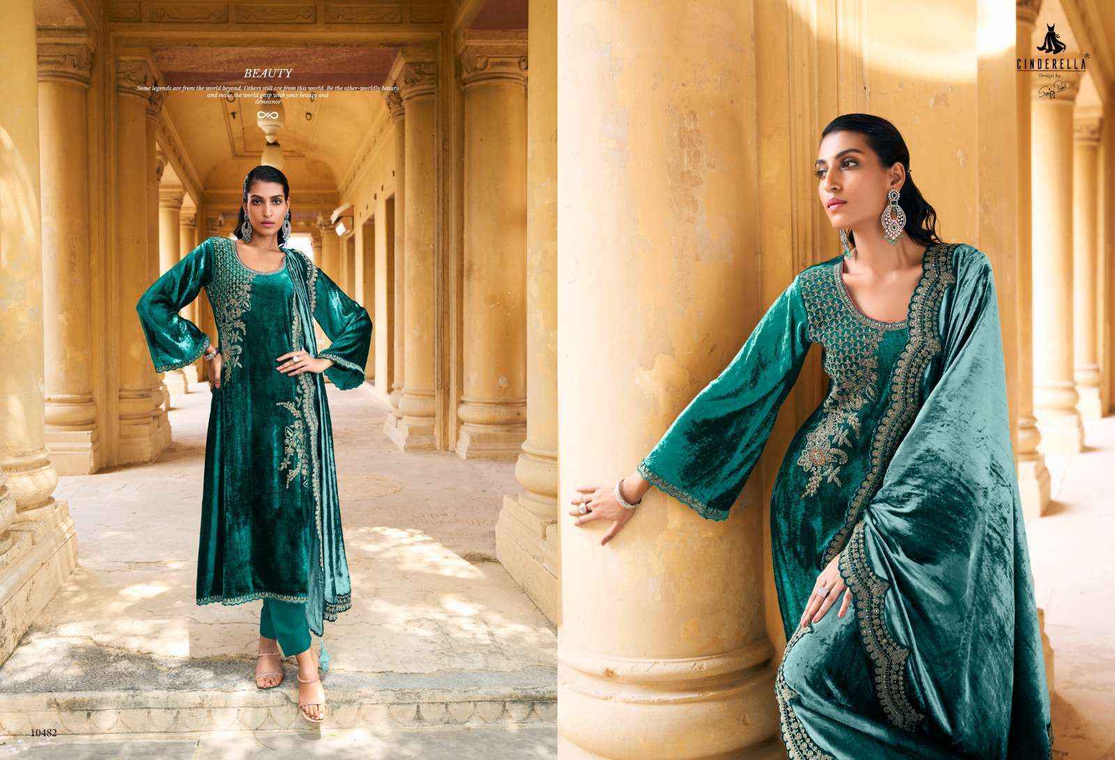 Velvet Dress Material at Rs 1169 | Ladies Dress Material in Surat | ID:  10673565891