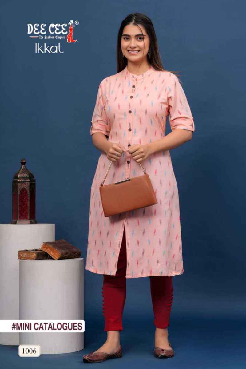 Dee Cee Ikkat Cotton Dress Material 6 pcs Catalogue