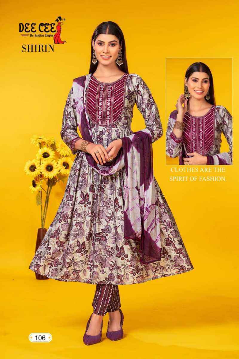 Dee Cee Shirin Chanderi Kurti Combo 6 pcs Catalogue