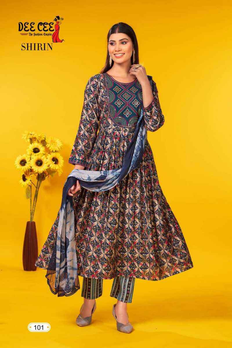 Dee Cee Shirin Chanderi Kurti Combo 6 pcs Catalogue