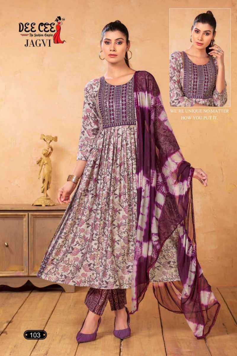 Deecee Jagvi Chanderi Kurti Combo 6 pcs Catalogue