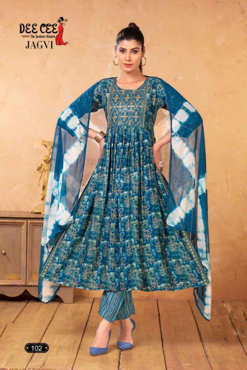 Deecee Jagvi Chanderi Kurti Combo 6 pcs Catalogue
