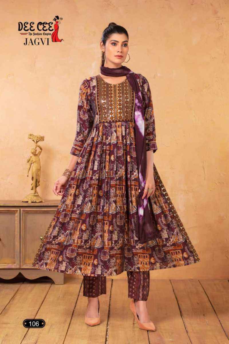 Deecee Jagvi Chanderi Kurti Combo 6 pcs Catalogue