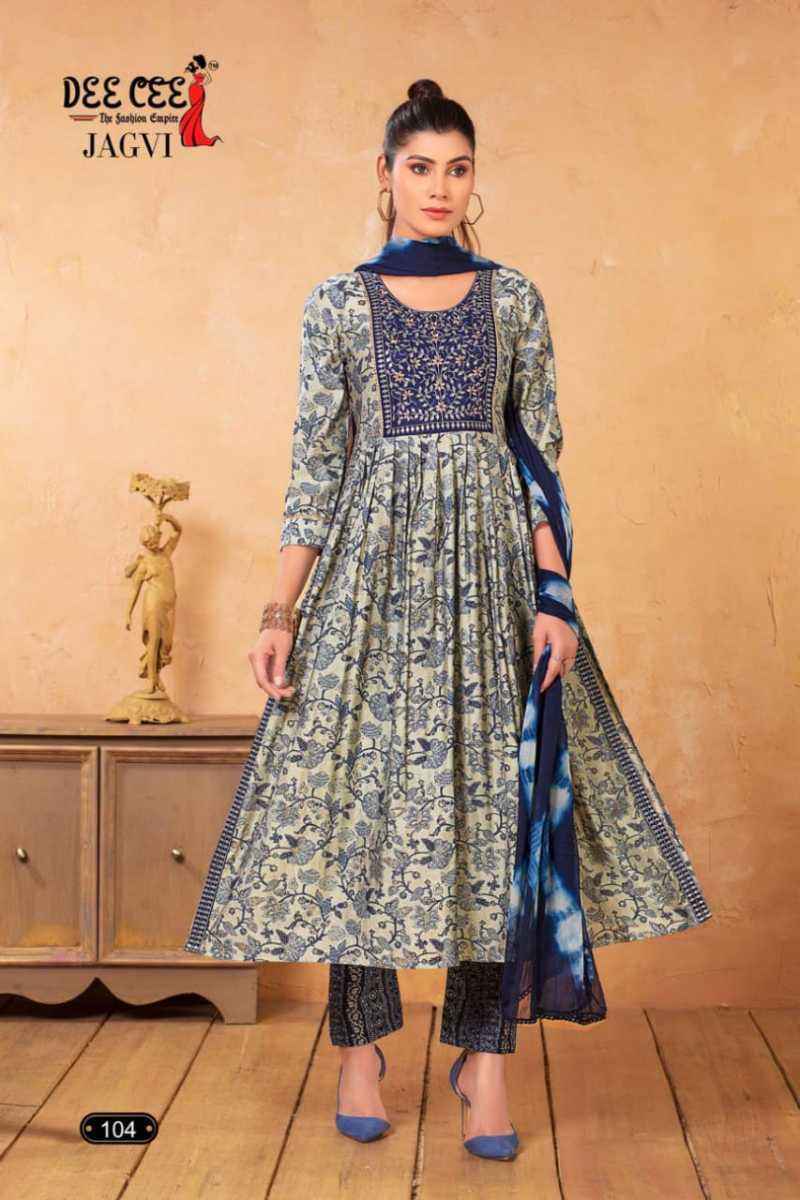 Deecee Jagvi Chanderi Kurti Combo 6 pcs Catalogue