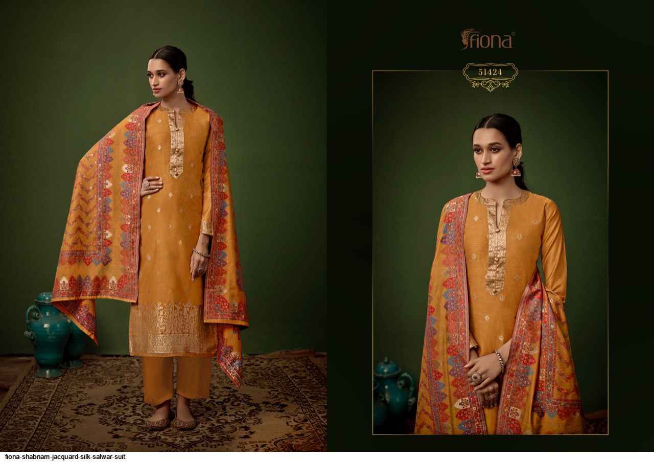Fiona Shabnam Jacquard Dress Material 4 pcs Catalogue