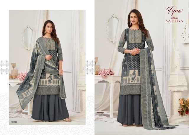 Fyra Designing Hub Sahiba Heavy Lawn Dress Material 10 pcs Catalogue