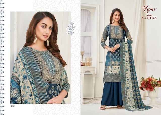 Fyra Designing Hub Sahiba Heavy Lawn Dress Material 10 pcs Catalogue