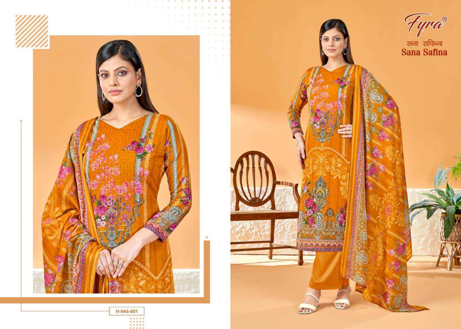 Fyra Designing Hub Sana Safina Soft Cotton Dress Material 10 pcs Catalogue