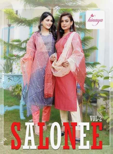 Hinaya Salonee Vol 2 Rayon Kurti Combo 4 pcs Catalogue