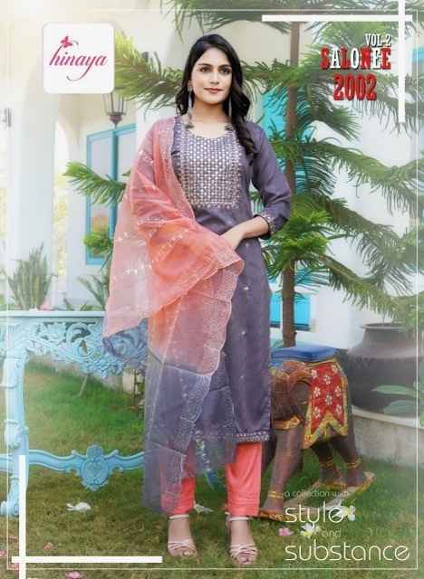 Hinaya Salonee Vol 2 Rayon Kurti Combo 4 pcs Catalogue