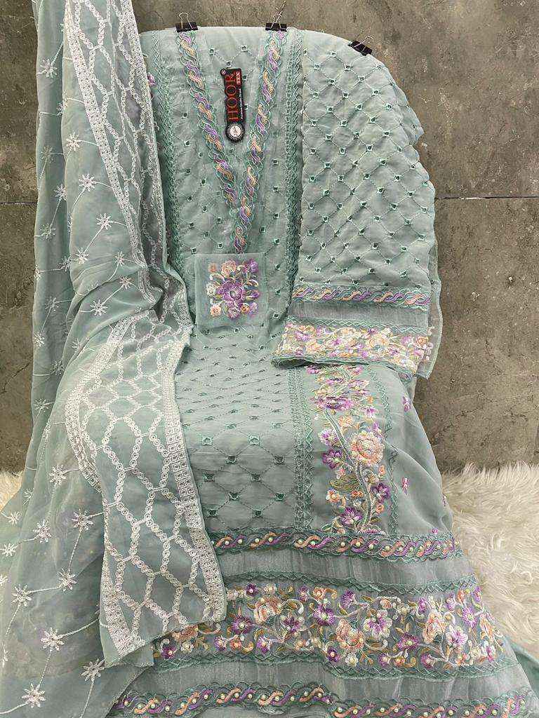 Hoor Tex H 181 Fox Georgette Dress Material 1 pcs Catalogue