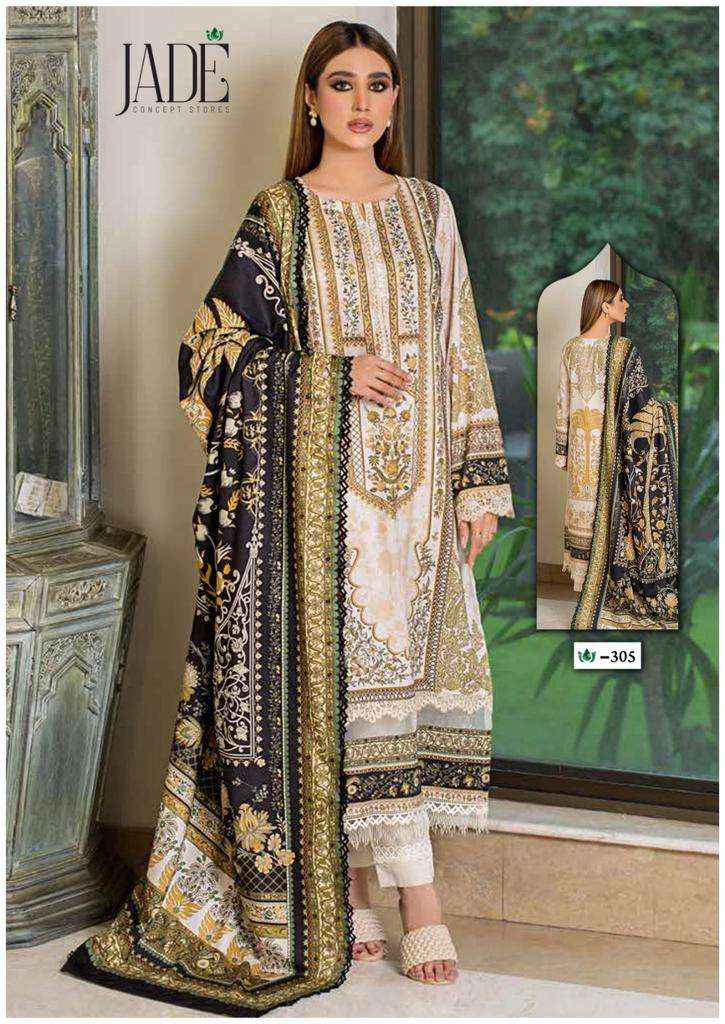 Jade Crimson Vol 3 Readymade Lawn Cotton Dress 6 pcs Catalogue