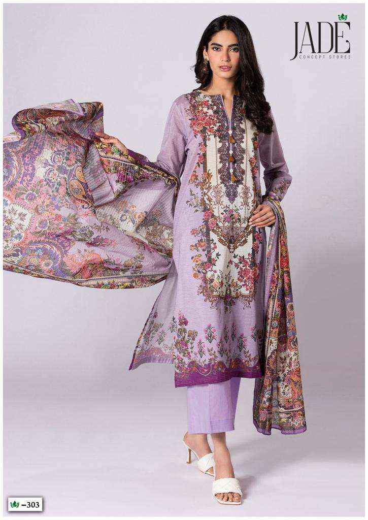 Jade Crimson Vol 3 Readymade Lawn Cotton Dress 6 pcs Catalogue