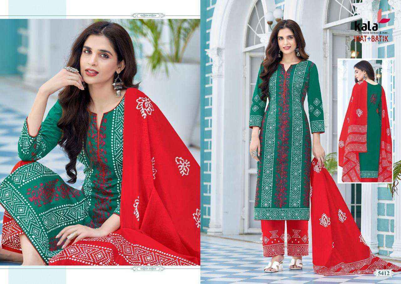 Kala Fashion Batik Plus Ikkat Vol 1 Cotton Dress Material 12 pcs Catalogue