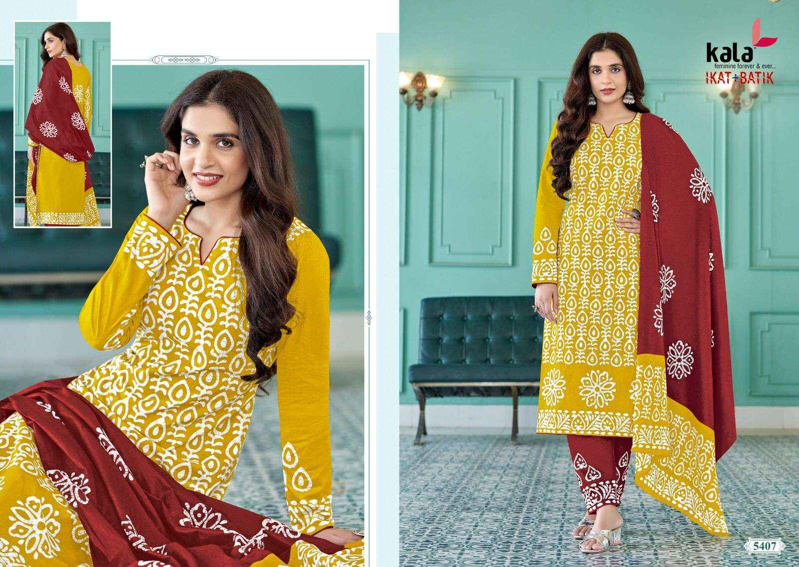 Ikkat cotton dress material wholesale online