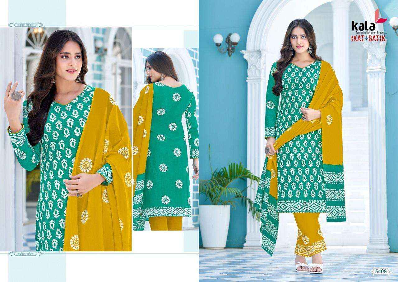 Kala Fashion Batik Plus Ikkat Vol 1 Readymade Cotton Dress Wholesale Readymade Suits