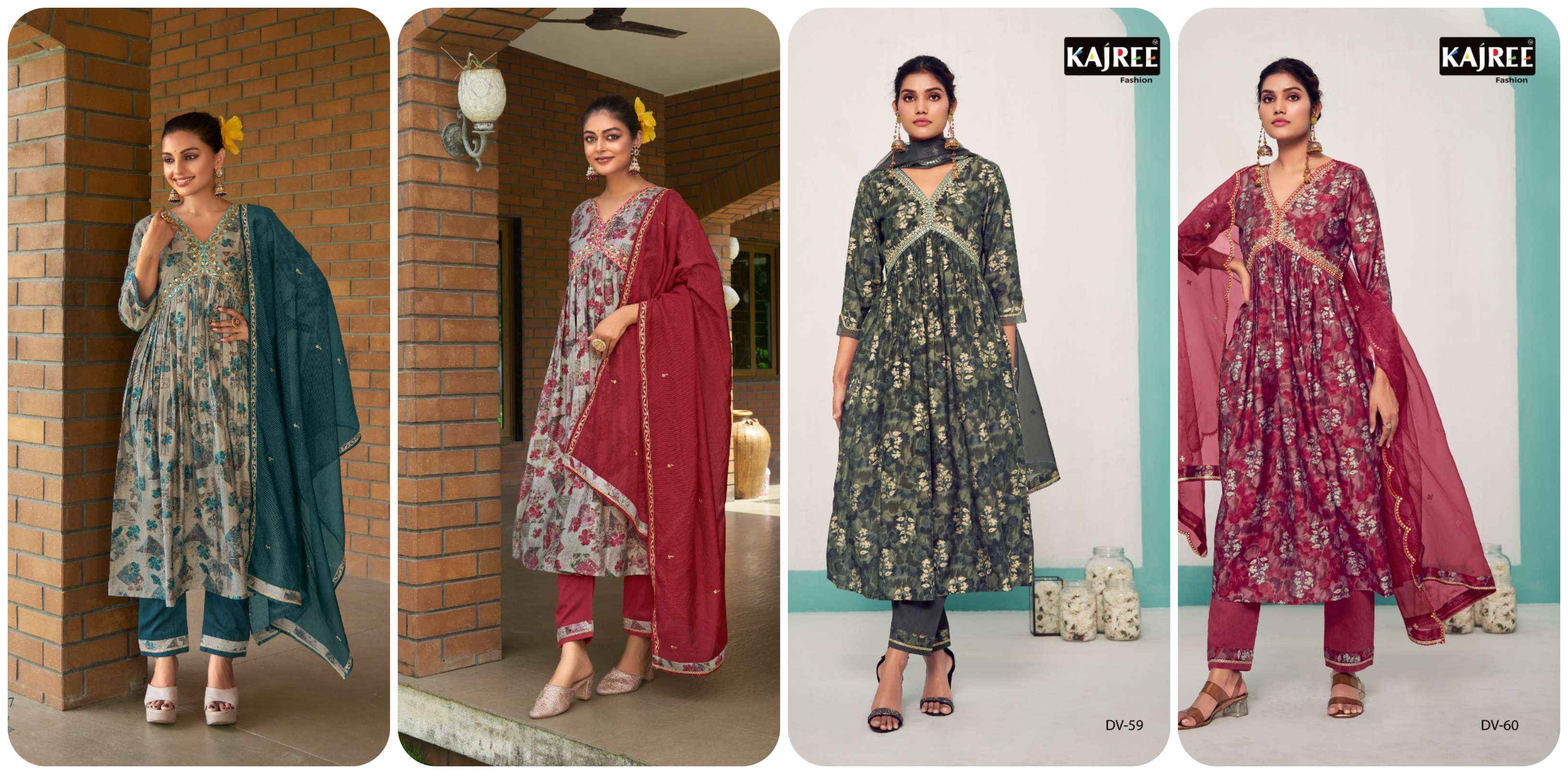 Kalaroop Kajree Fashion Pick & Choose Collection Modal Kurti Combo 4 pcs Catalogue