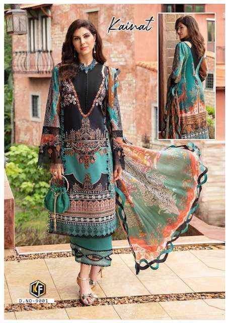 Keval Fab Kainat Vol 9 Readymade Lawn Cotton Dress Wholesale Suits Trader