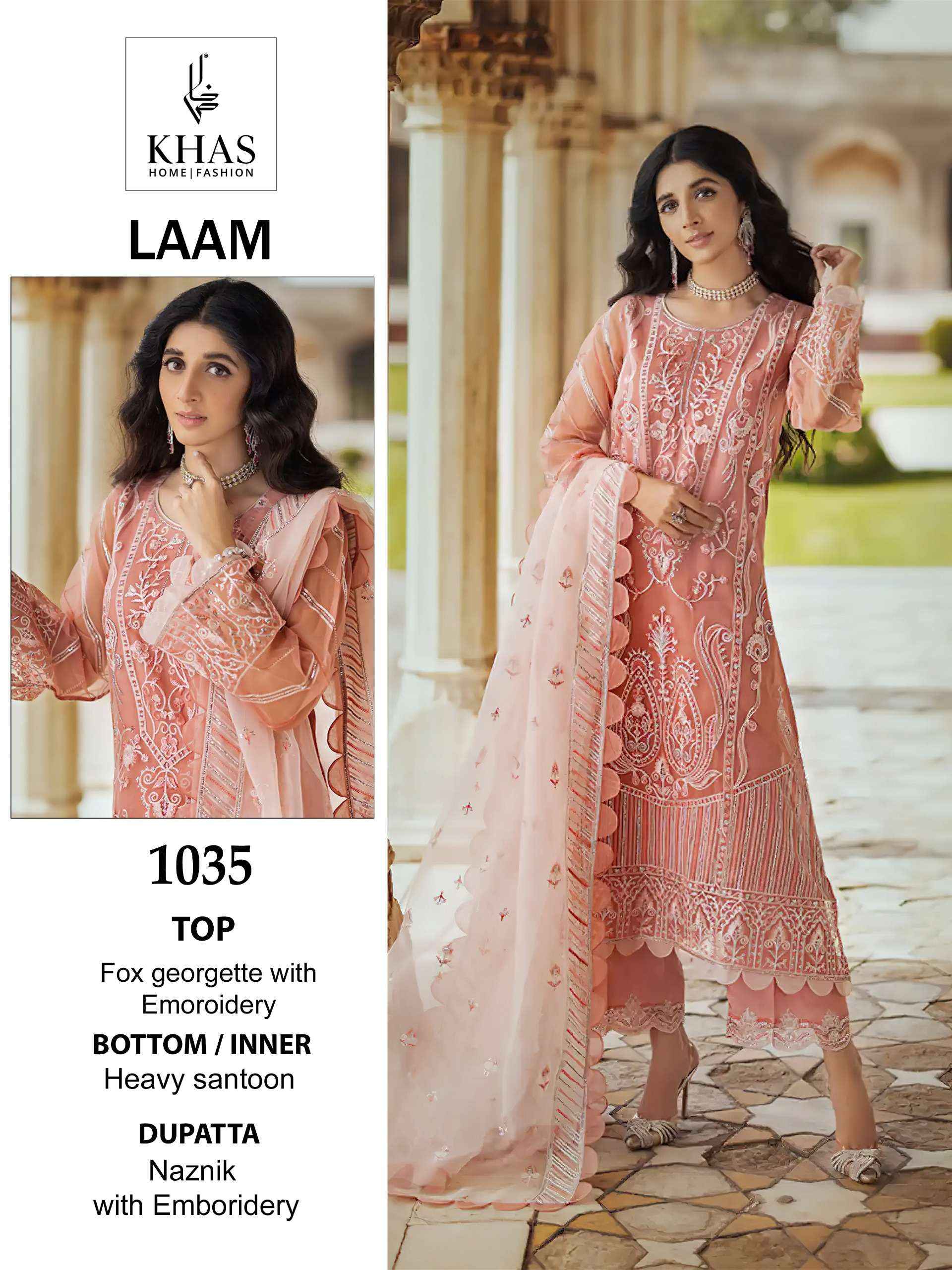 Khas Laam Georgette Dress Material Online Wholesale Suits