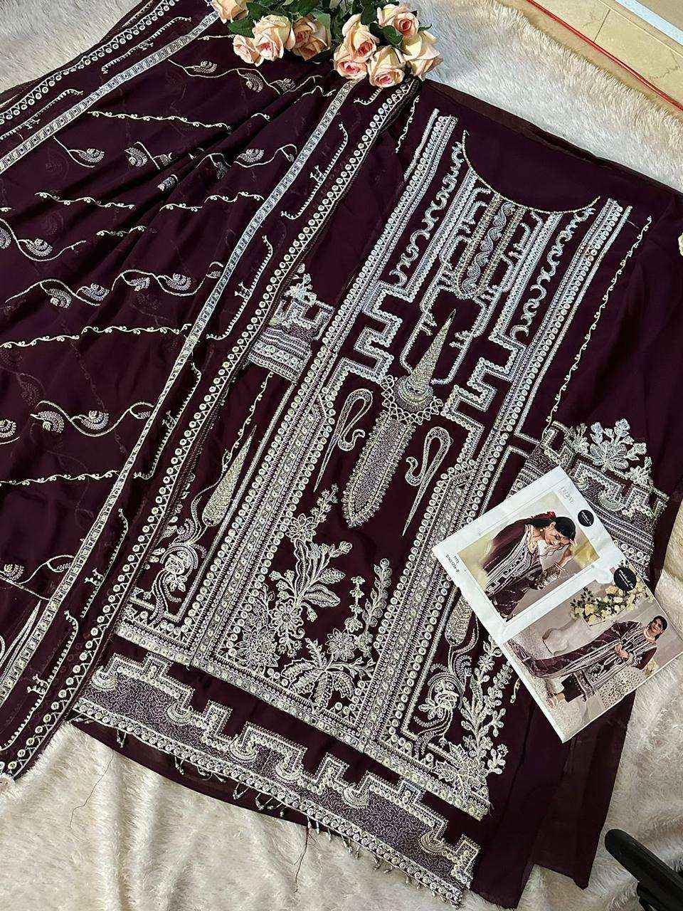 Mehboob Tex D No 1236 Georgette Dress Material 4 pcs Catalogue