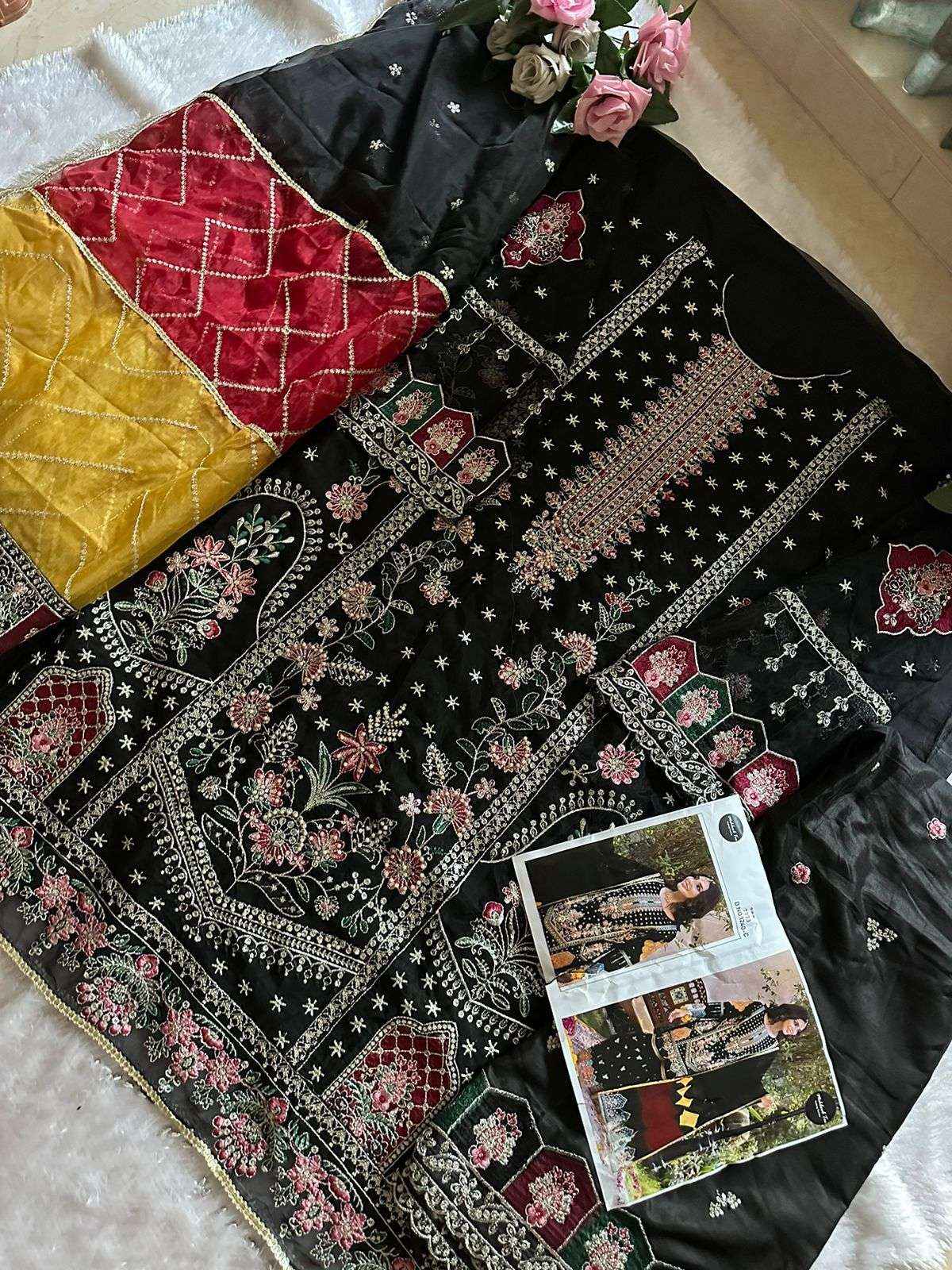 Mehboob Tex D No 1240 Georgette Dress Material 4 pcs Catalogue