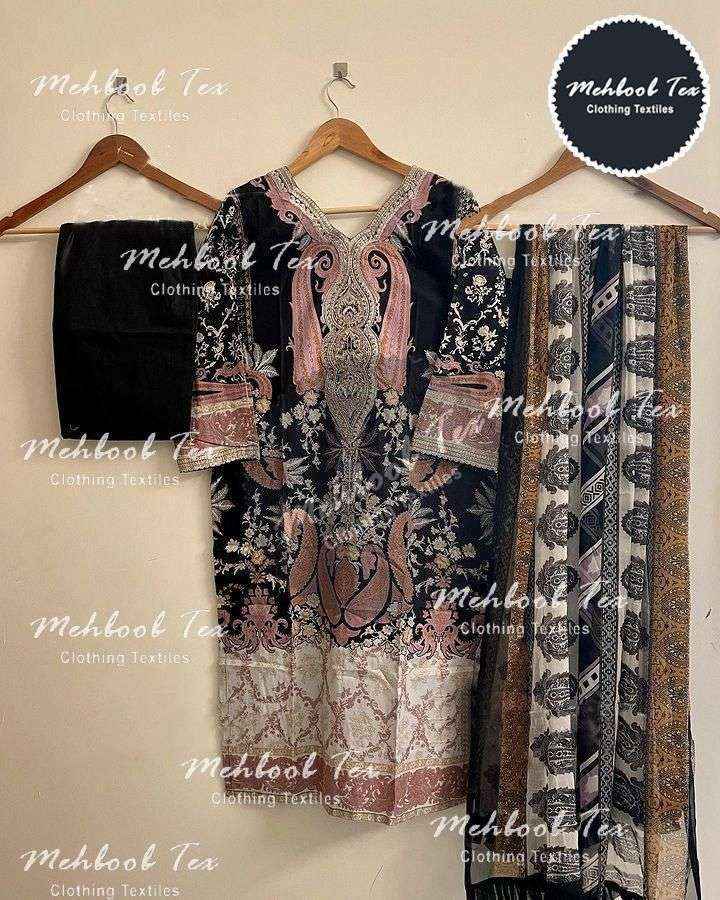 Mehboob Tex Jade Solitaire Vol 3 D No 7773 Cotton Dress Material 1 pcs Catalogue