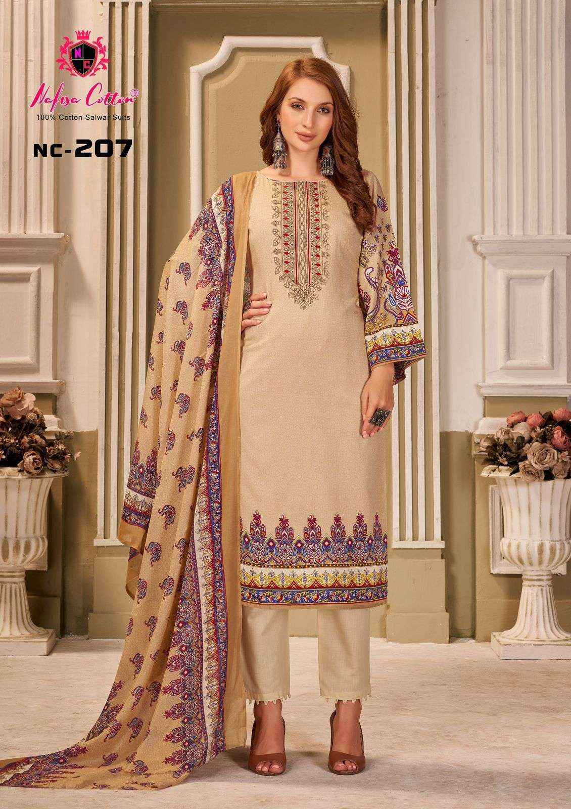 esra vol-2 by nafisa cotton pakistani salwar suits catalogue online  supplier surat