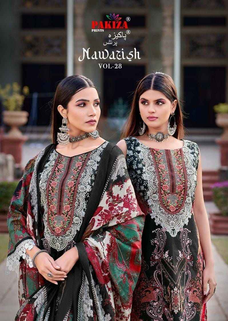 Pakiza Prints Nawazish Vol 28 Cotton Dress Material 10 pcs Catalogue