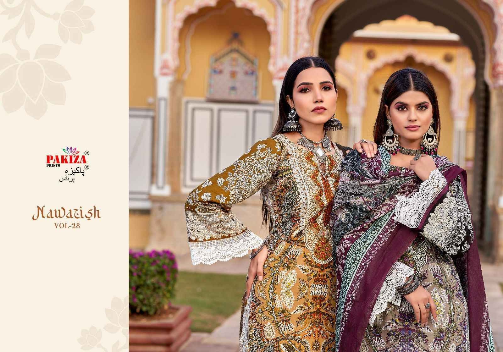 Pakiza Prints Nawazish Vol 28 Cotton Dress Material 10 pcs Catalogue