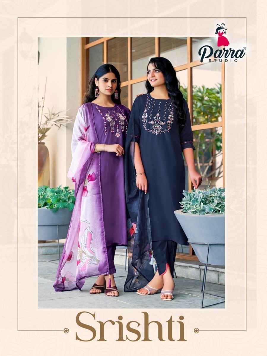 Parra Studio Srishti Roman Silk Kurti Combo 6 pcs Catalogue