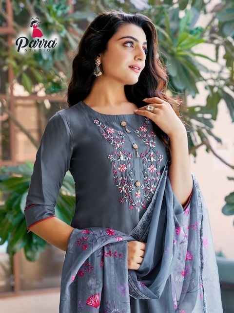 Parra Studio Srishti Roman Silk Kurti Combo 6 pcs Catalogue
