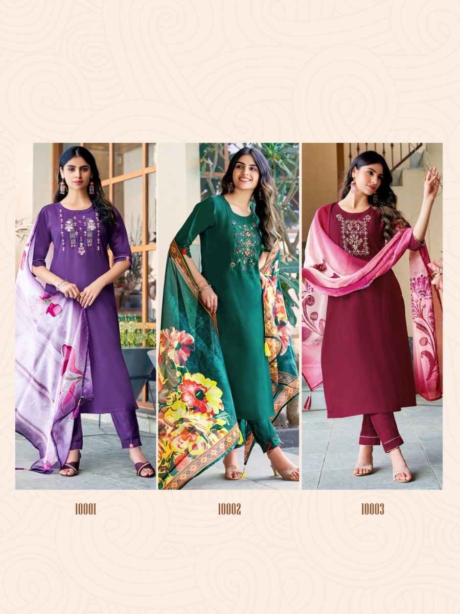 Parra Studio Srishti Roman Silk Kurti Combo 6 pcs Catalogue