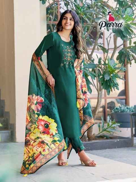 Parra Studio Srishti Roman Silk Kurti Combo 6 pcs Catalogue