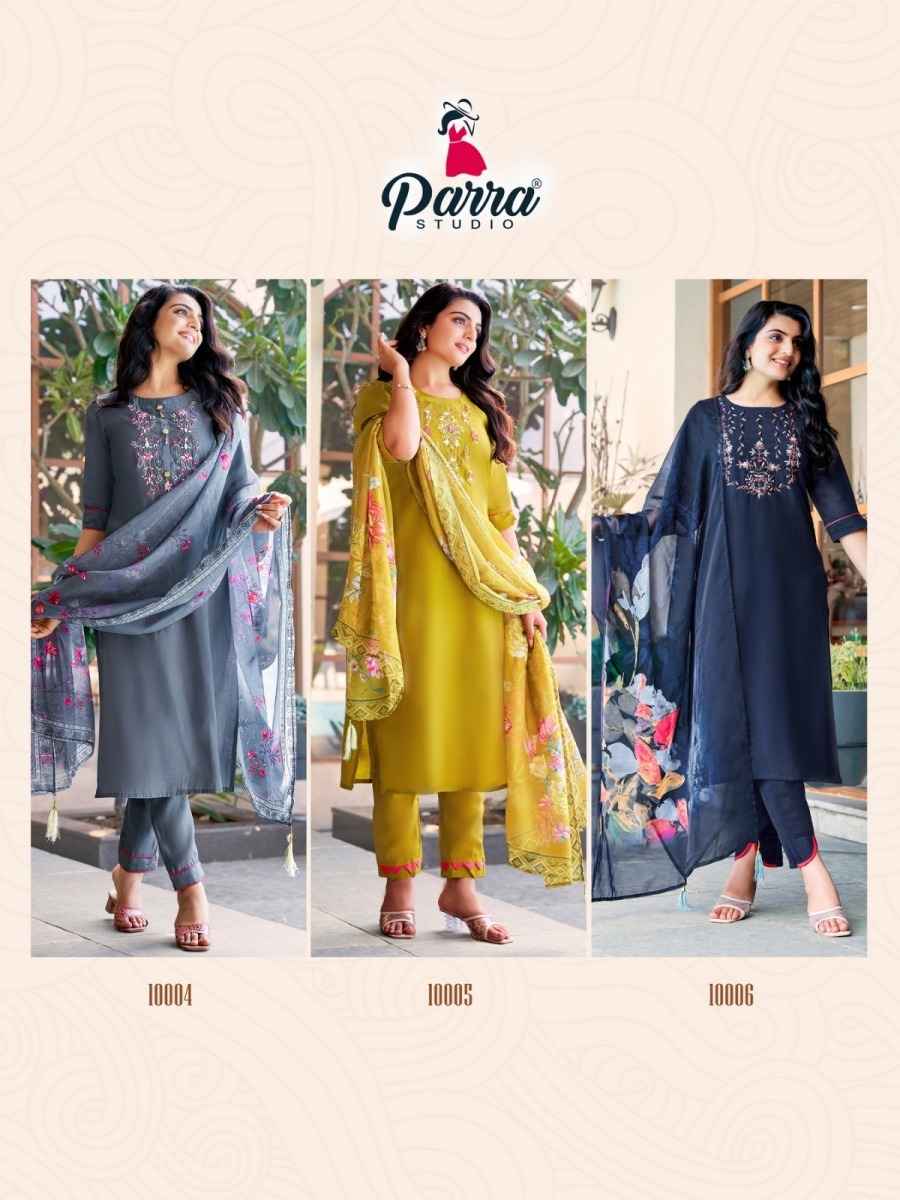 Parra Studio Srishti Roman Silk Kurti Combo 6 pcs Catalogue