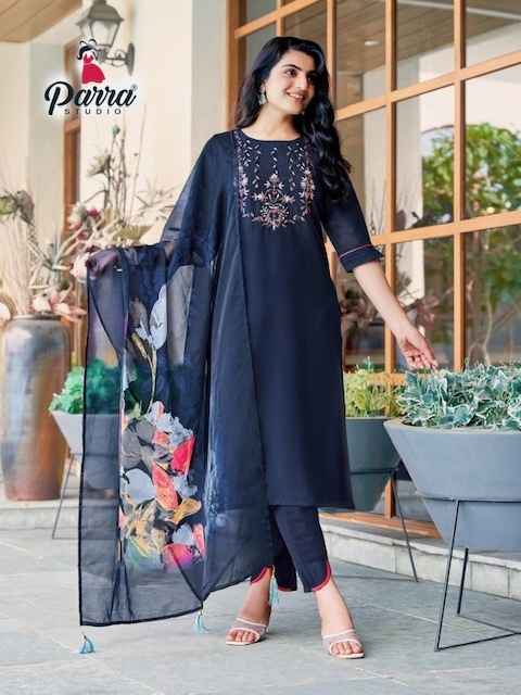 Parra Studio Srishti Roman Silk Kurti Combo 6 pcs Catalogue