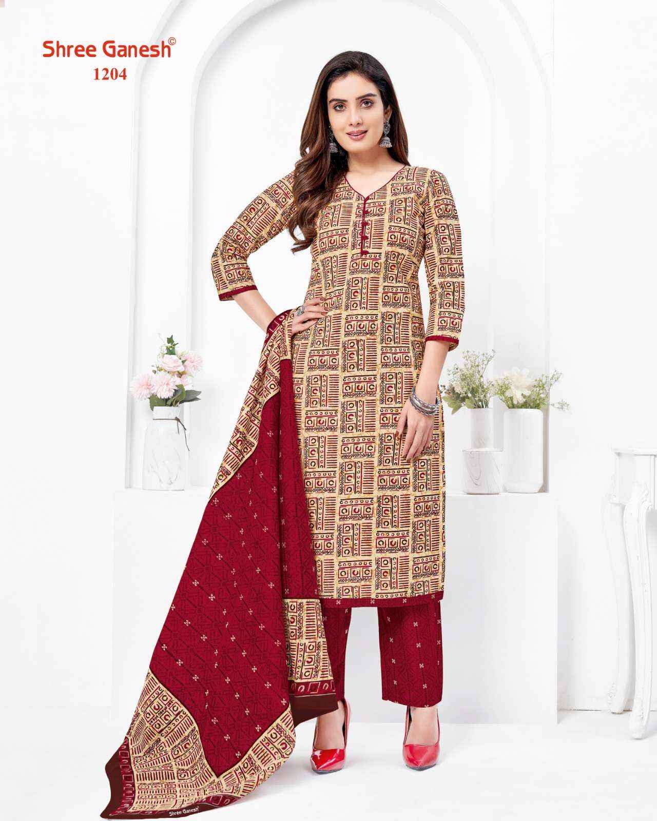 Shree Ganesh Vaani Vol 2 Cotton Dress Material 20 pcs Catalogue