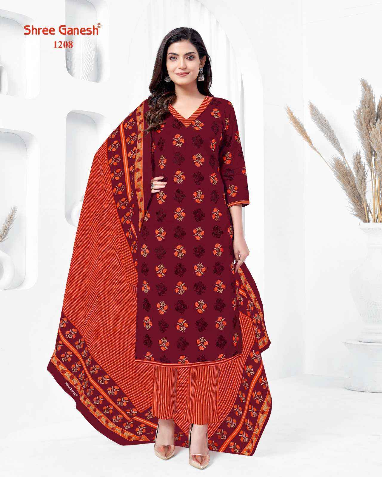Shree Ganesh Vaani Vol 2 Cotton Dress Material 20 pcs Catalogue