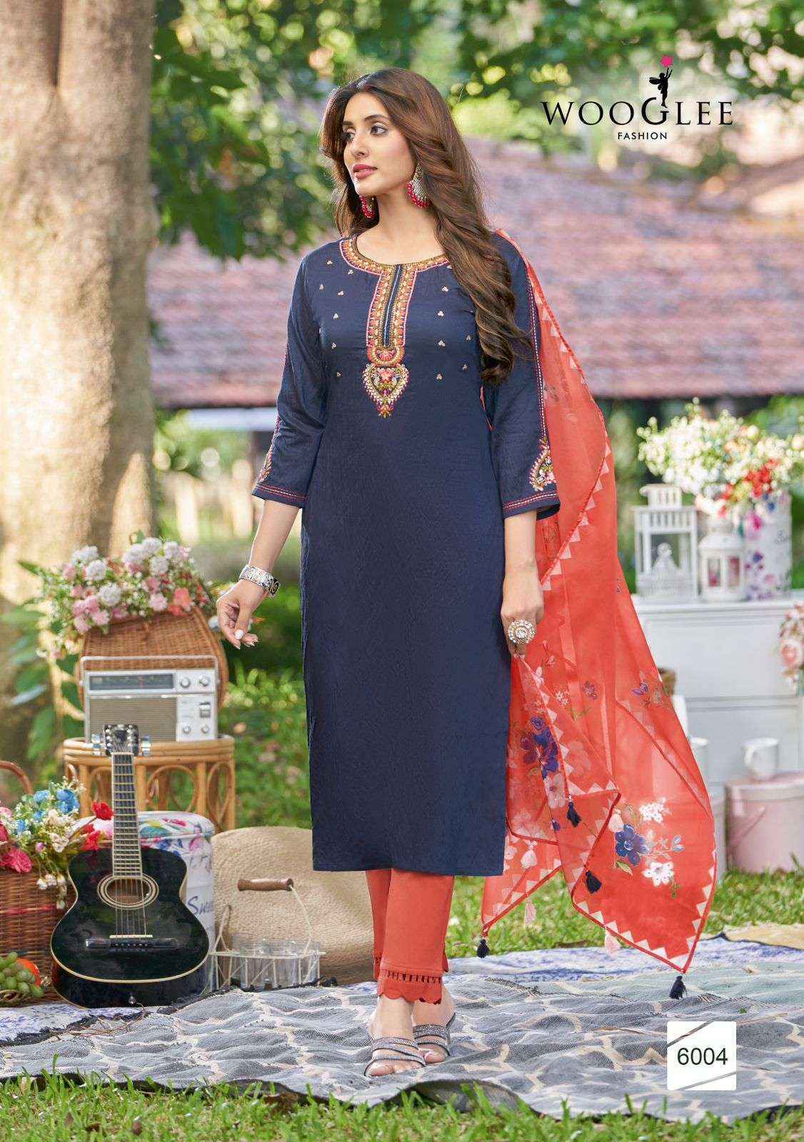 Wooglee Kamakshi Viscose Kurti Combo 6 pcs Catalogue
