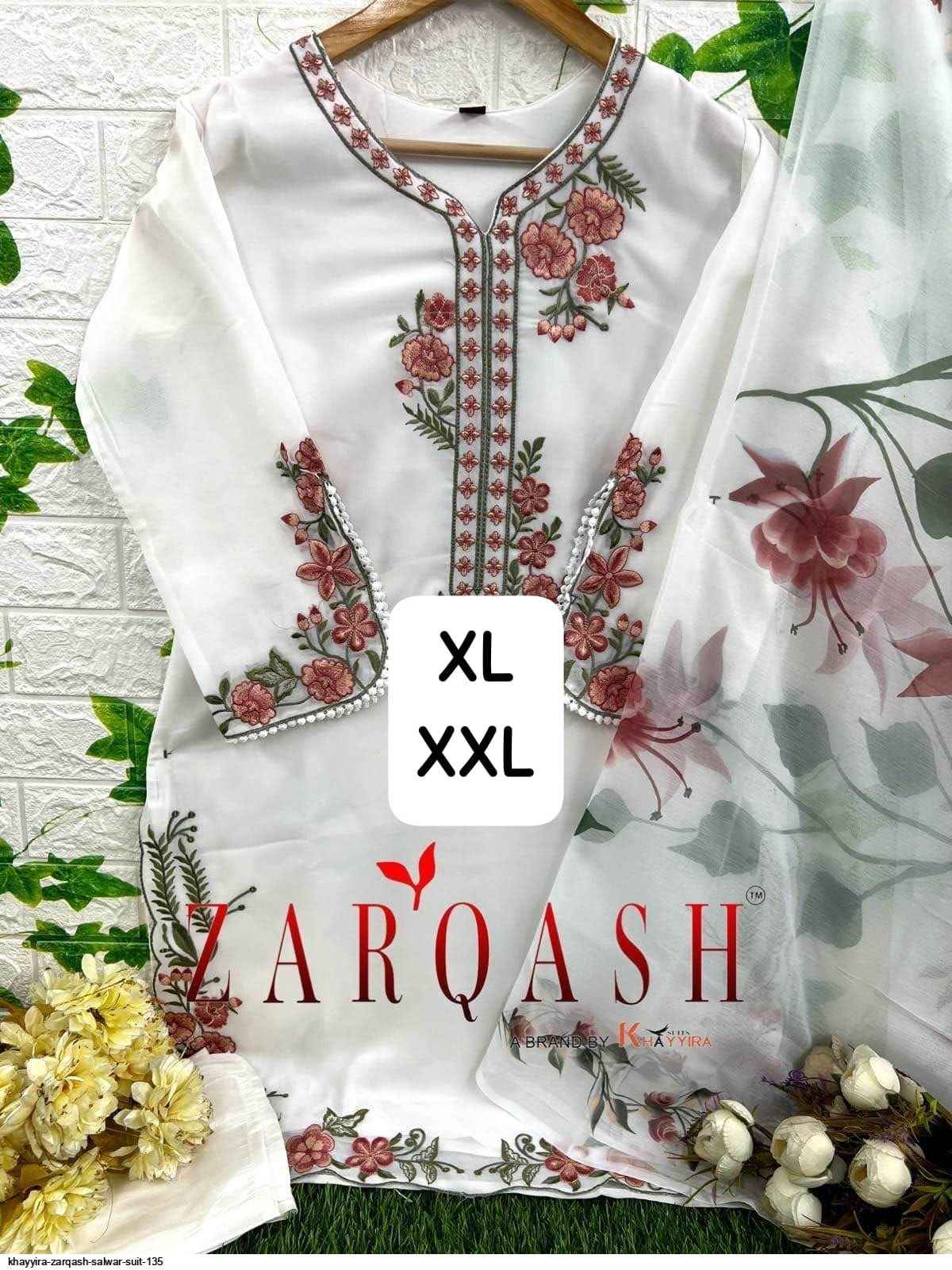Zarqash Z 135 Georgette Readymade Dress 2 pcs Catalogue