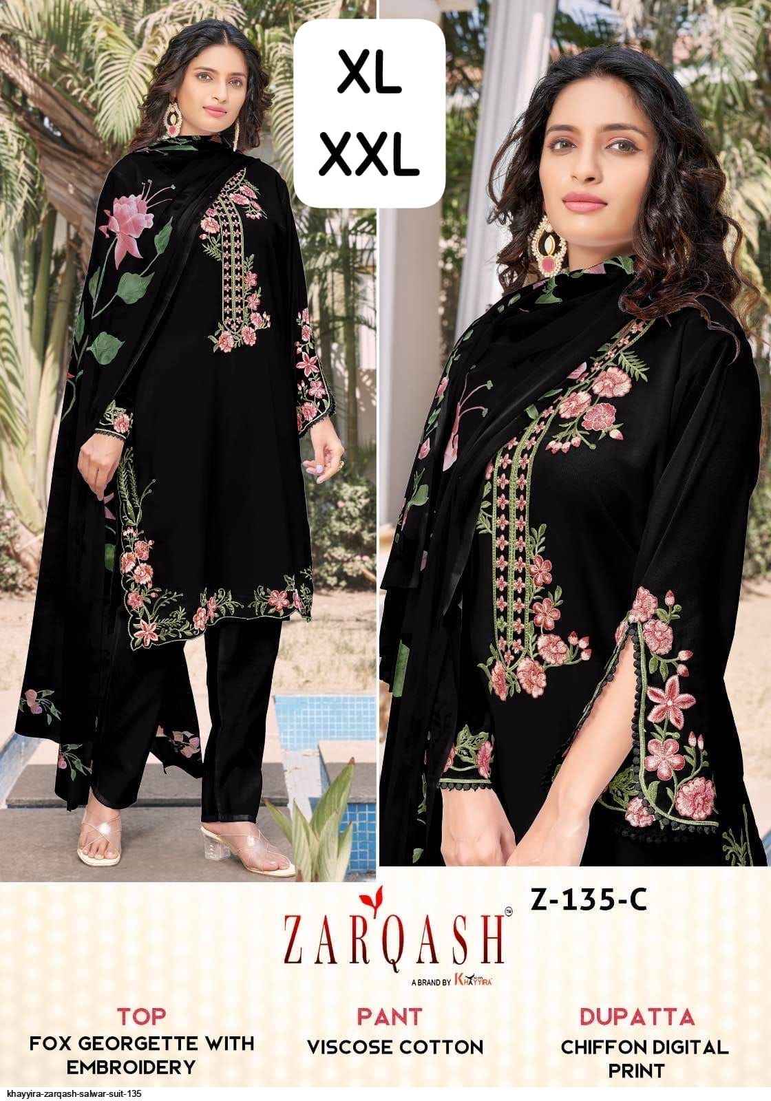Zarqash Z 135 Georgette Readymade Dress 2 pcs Catalogue