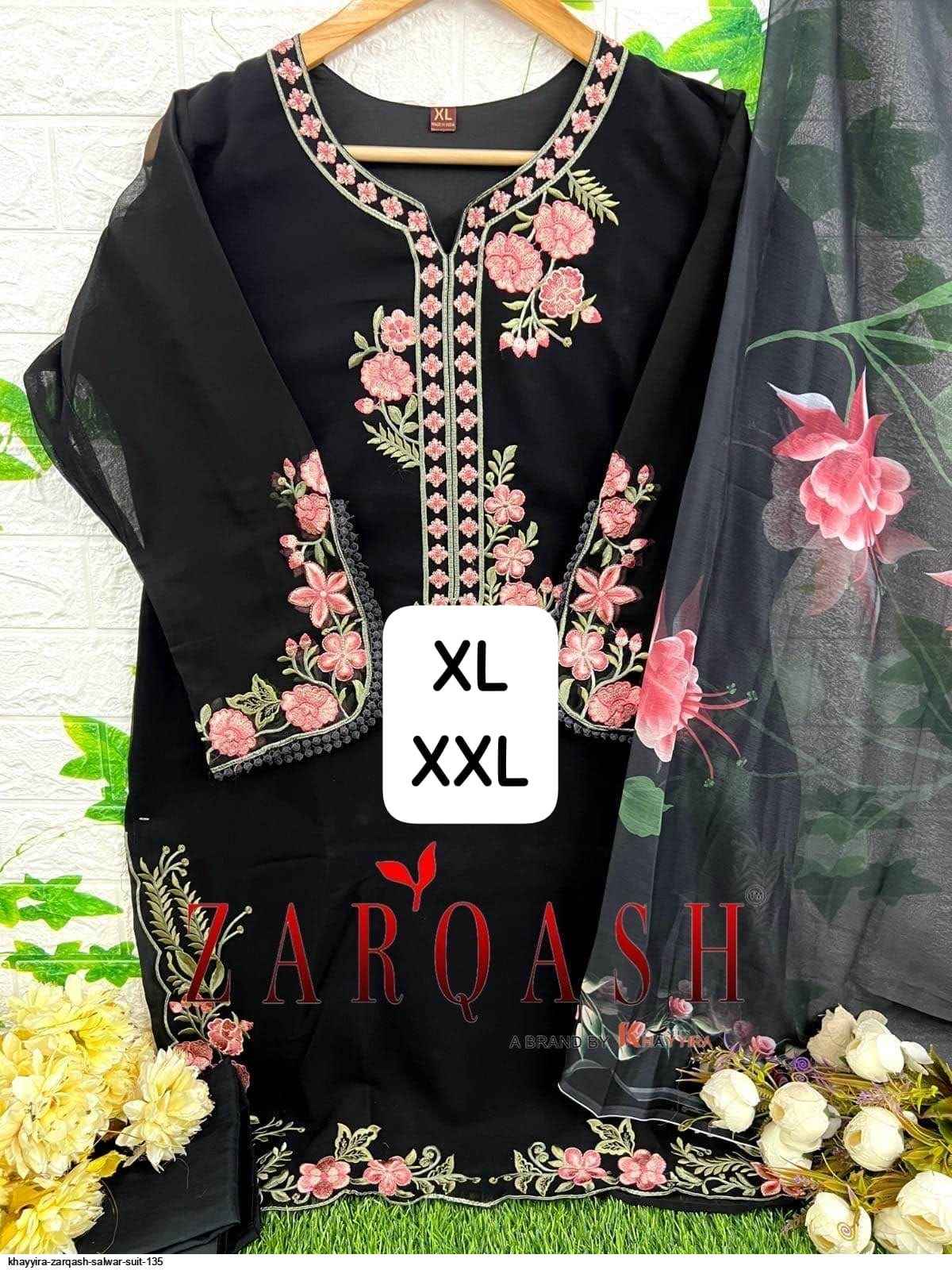 Zarqash Z 135 Georgette Readymade Dress 2 pcs Catalogue