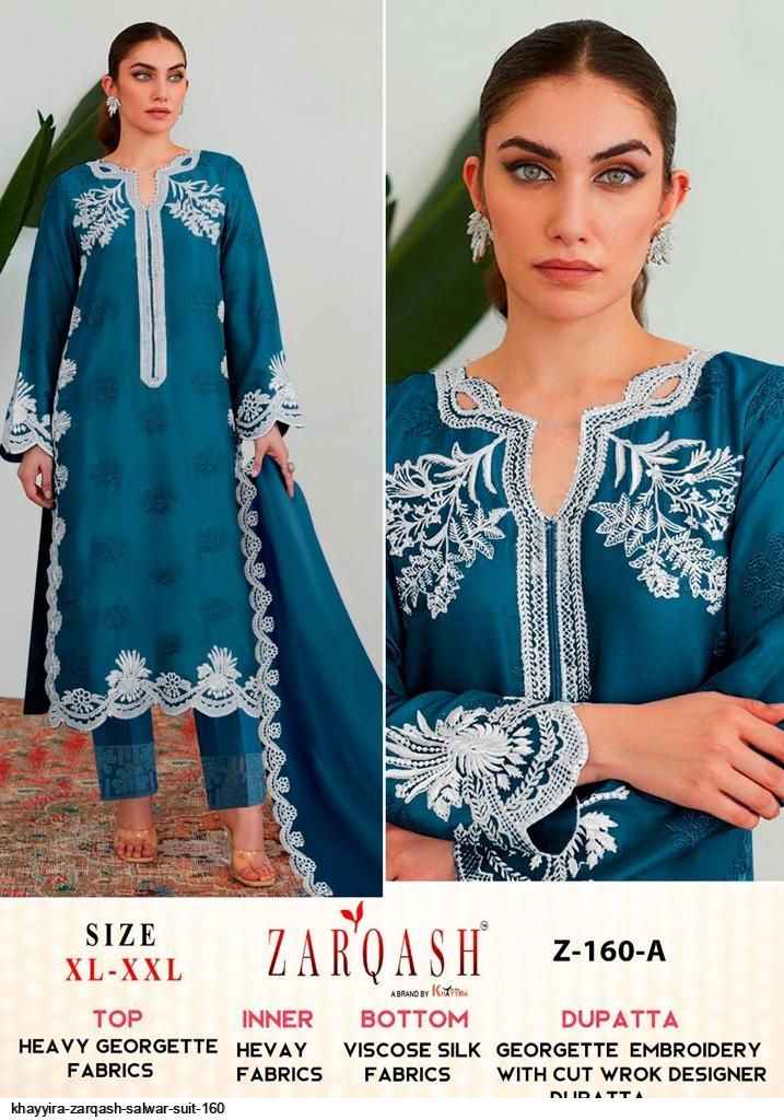 Zarqash Z 160 Readymade Georgette Dress 6 pcs Catalogue