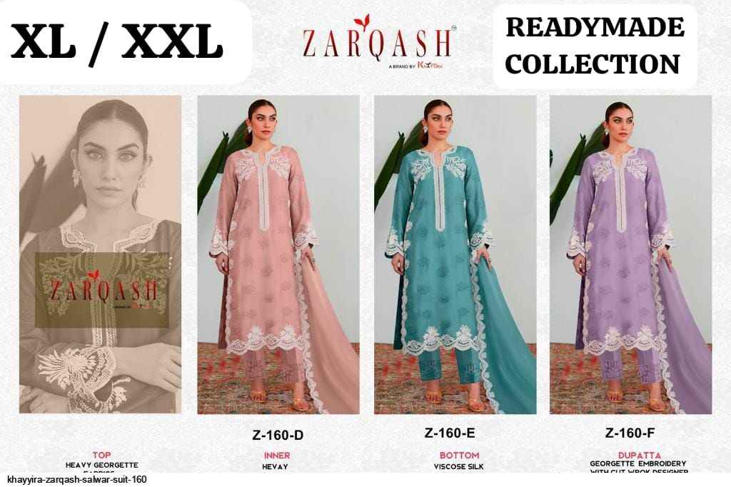 Zarqash Z 160 Readymade Georgette Dress 6 pcs Catalogue