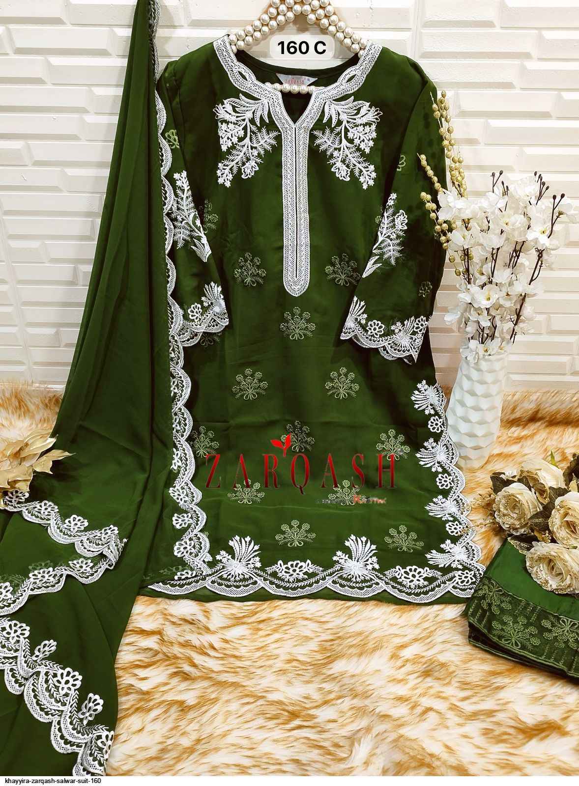 Zarqash Z 160 Readymade Georgette Dress 6 pcs Catalogue